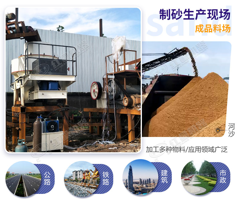 制砂生產線成品質量高、效益高
